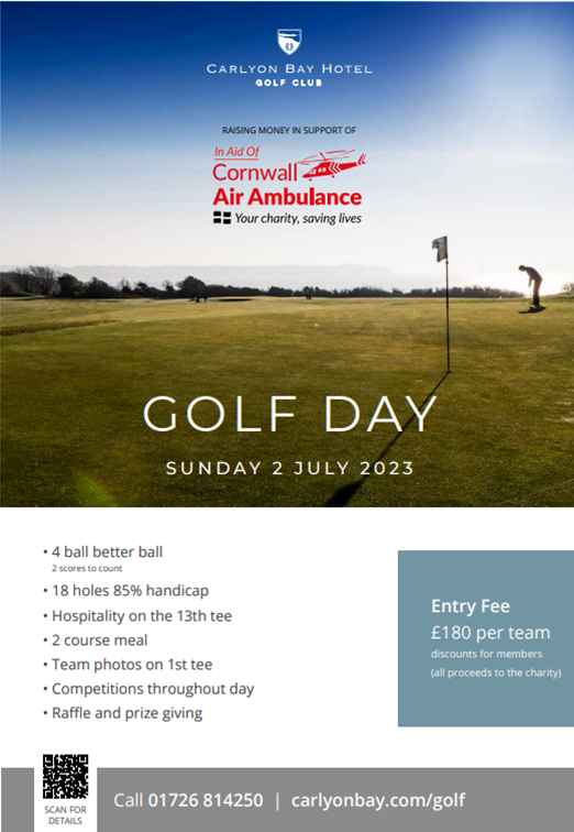 Golf Day in aid of Cornwall Air Ambulance