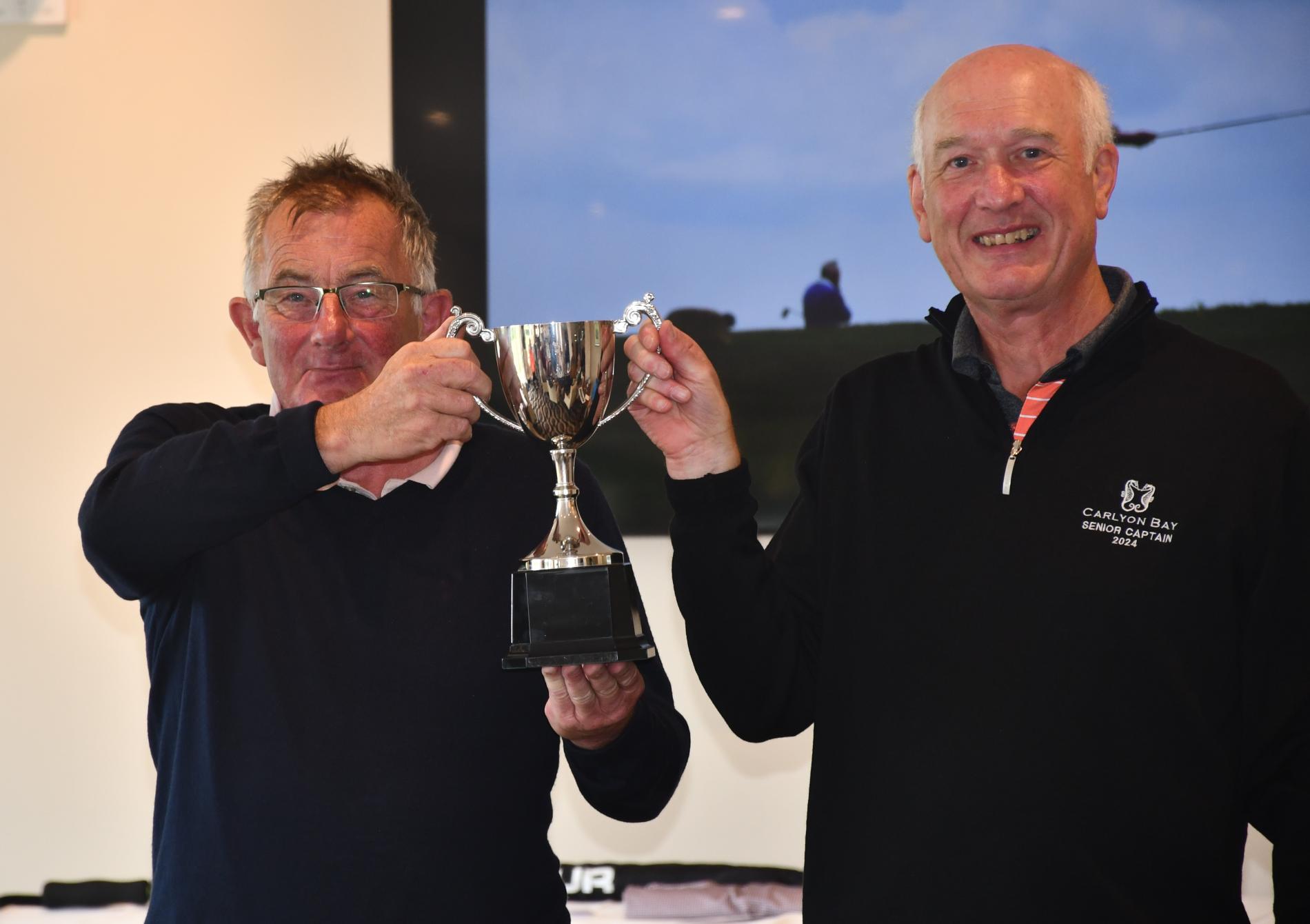 Winner of Seniors Captain's day Clive Frost.