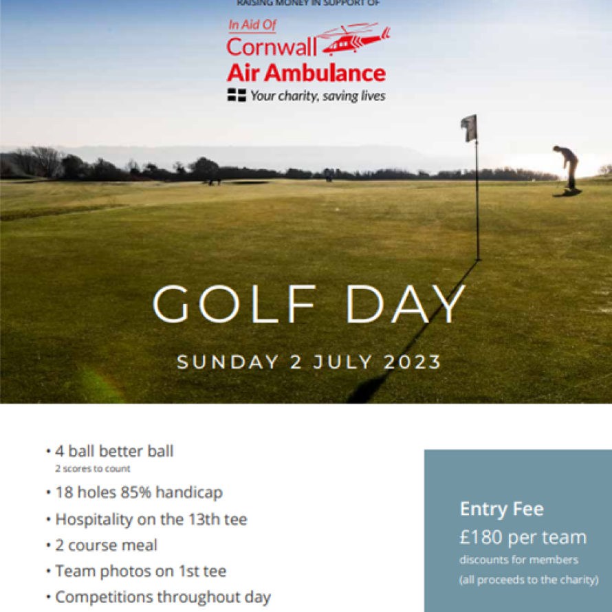 Golf Day in aid of Cornwall Air Ambulance