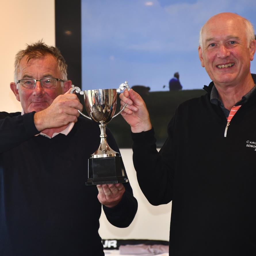 Winner of Seniors Captain's day Clive Frost.