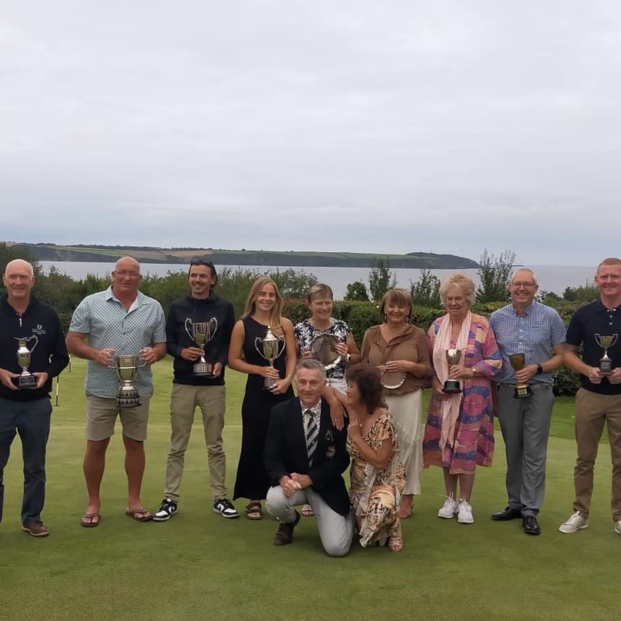 Finals Day winners with the gents & Lady Captains